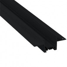 Χωνευτή Μαγνητική Ράγα Οροφής 48V Slim Μαύρη 1m Inlight TRU0011